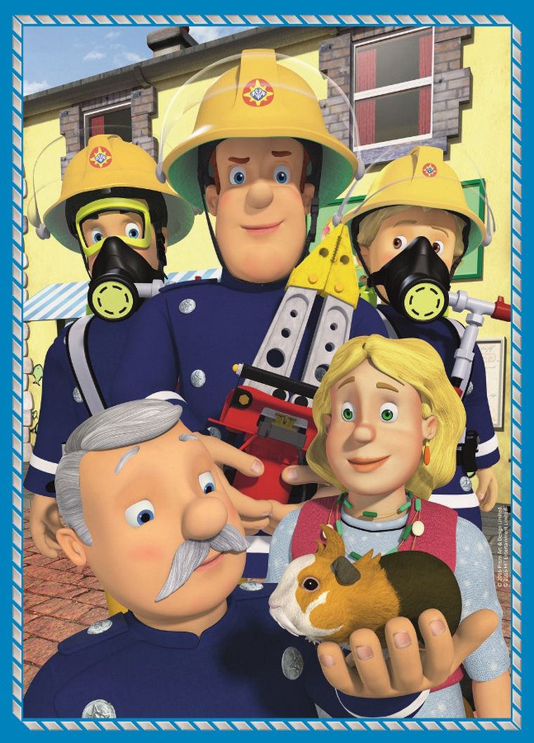 Trefl, Strażak Sam, puzzle 4w1, 207 elementów