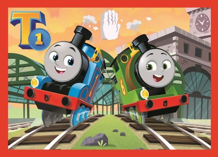 Trefl, Tomek i Przyjaciele, Odjazdowy Tomek, puzzle 4w1