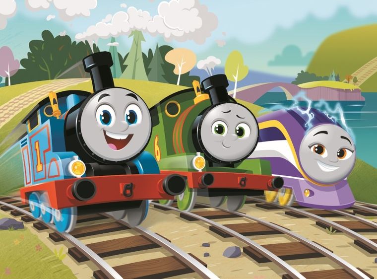 Trefl, Tomek i Przyjaciele, Z Tomkiem jest wesoło, puzzle, 20 elementów