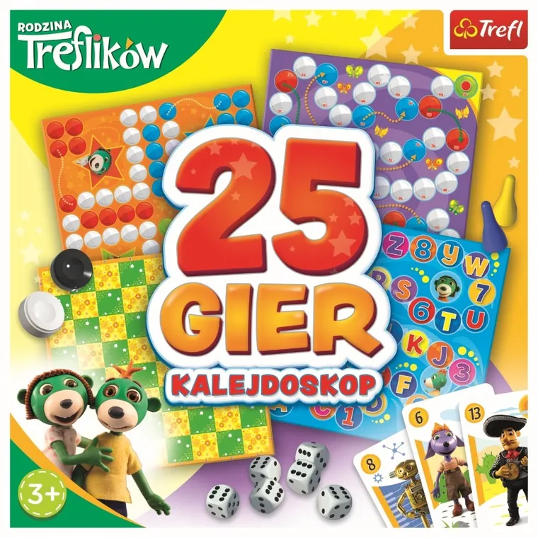 Trefl, Trefliki, Rodzina Treflików, Kalejdoskop 25 gier, zestaw familijny