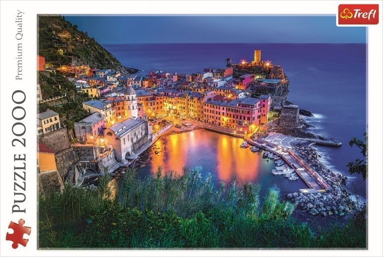 Trefl, Vernazza o zmroku, Włochy, puzzle, 2000 elementów