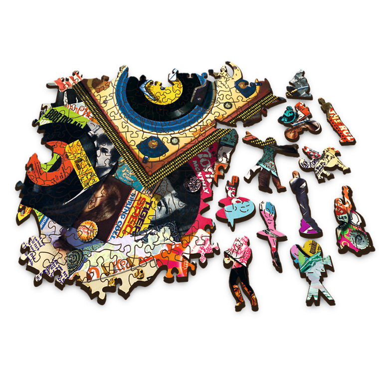 Trefl, W świecie muzyki, puzzle drewniane, 500+1 elementów