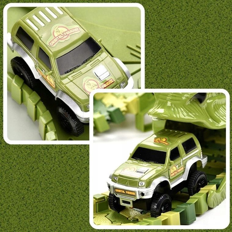 Trifox, Dinosaur Track, tor z pojazdem i figurkami, 168 elementów