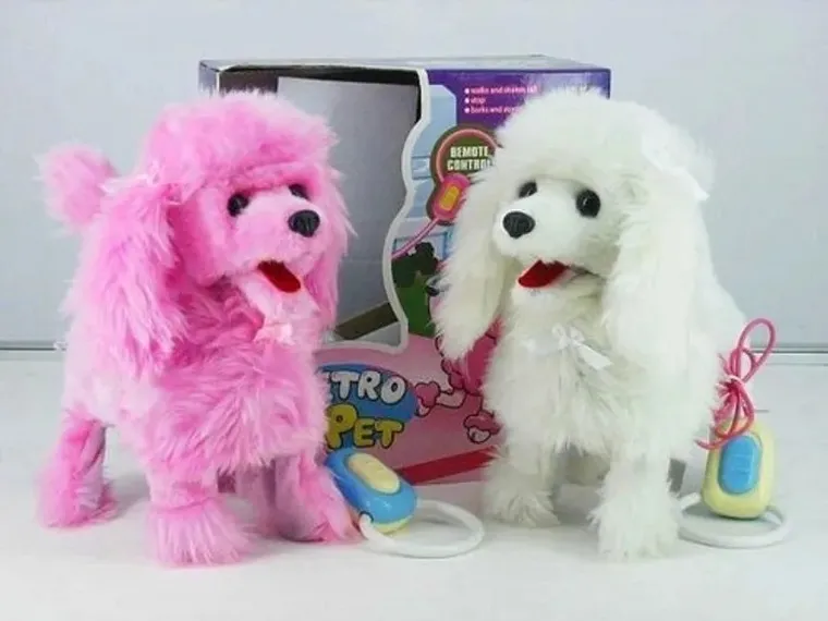 Trifox, pies pudel na smyczy, zabawka interaktywna