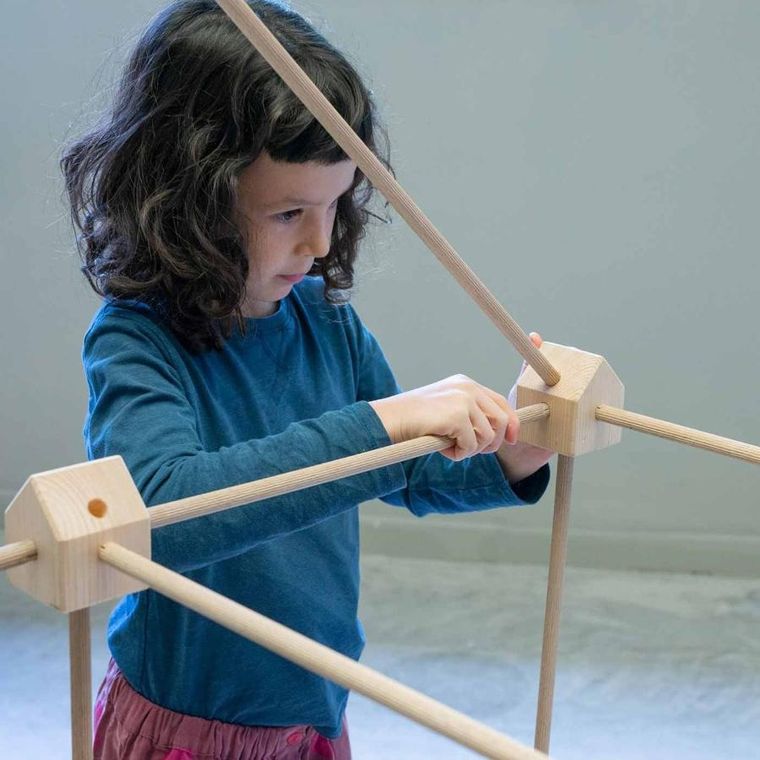 Trigonos, Maxi Trigonos, Hejmo, drewniane klocki konstrukcyjne, 150 elementów