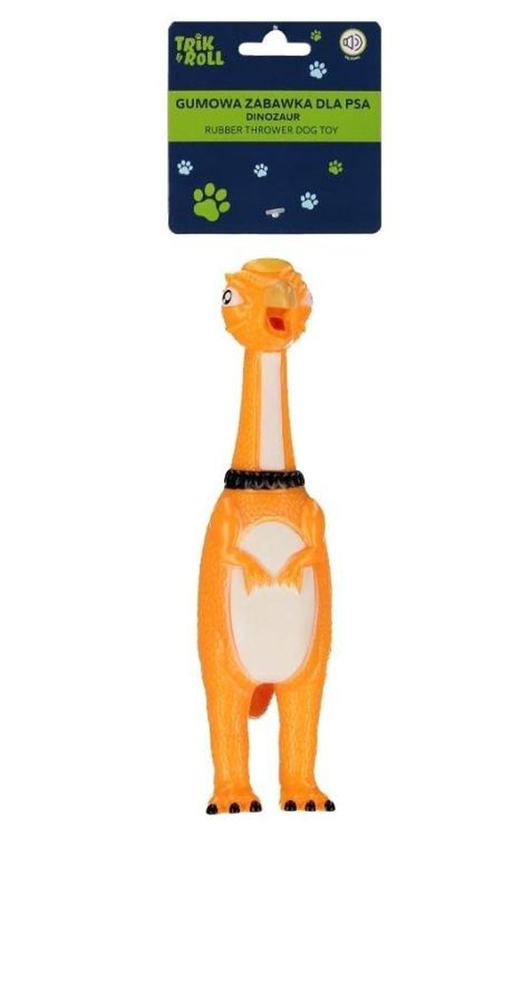 Trik&Roll, zabawka dla psa gumowy, dinozaur