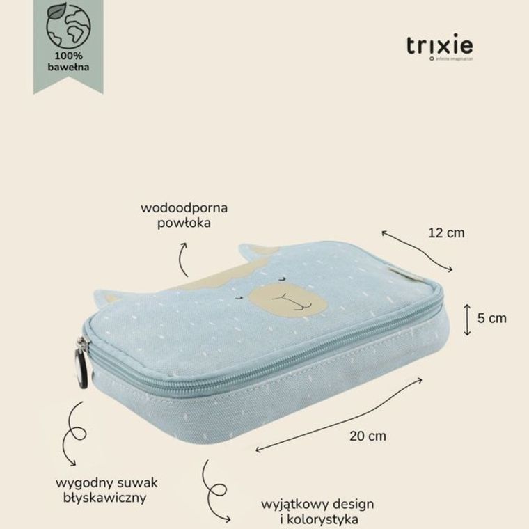 Trixie Baby, piórnik, owalny, Alpaka