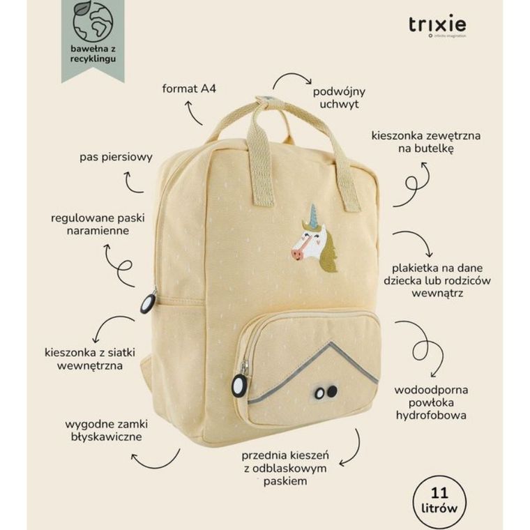 Trixie Baby, plecak dla przedszkolaka, Jednorożec