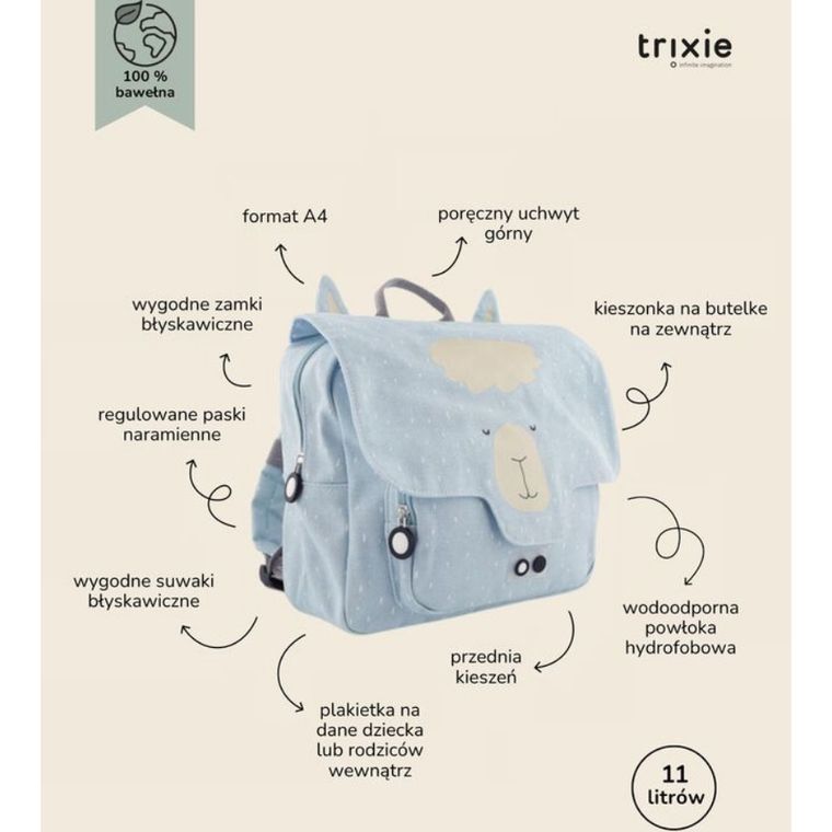 Trixie Baby, tornister, Alpaka