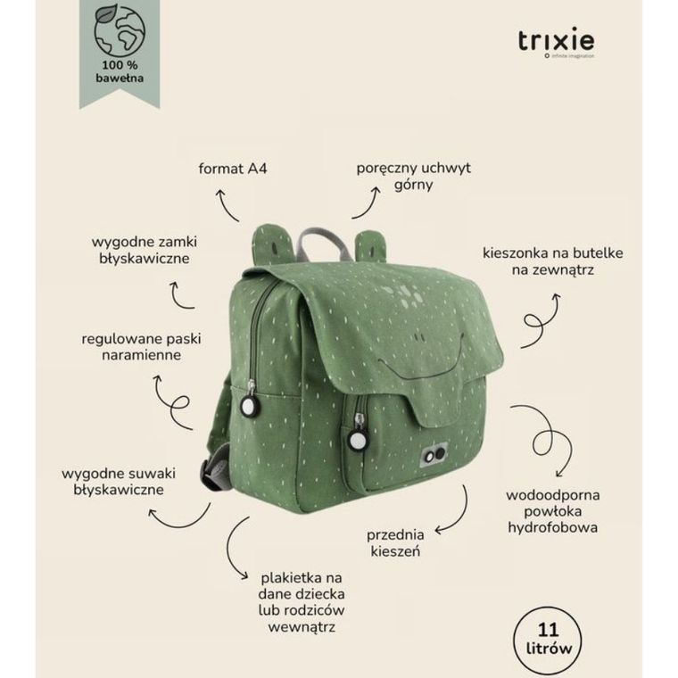 Trixie Baby, tornister, Żaba