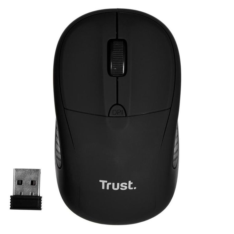 Trust, mysz primo wireless mouse matt black