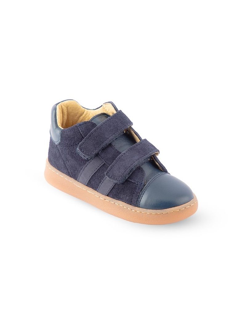 Trzewiki chłopięce, skórzane, niebieskie, Weestep