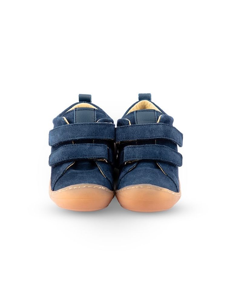 Trzewiki chłopięce, skórzane, niebieskie, Weestep