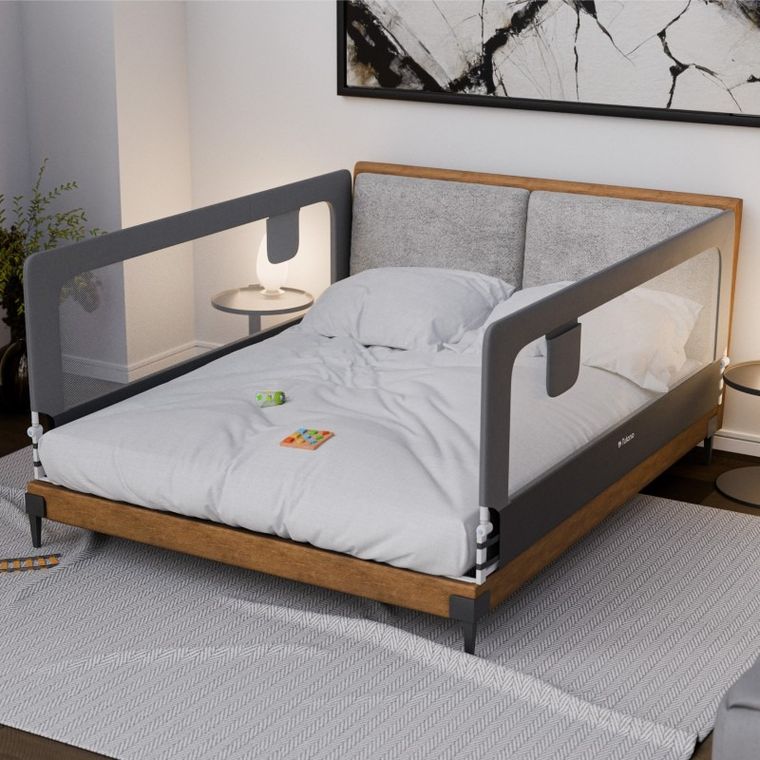 Tulano, Cover 30, barierka ochronna na łóżko, grey, 200 cm