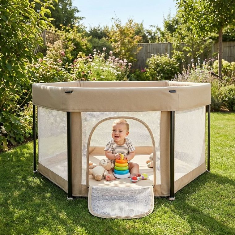 Tulano, Cozy 30, kojec dla dziecka składany, beige