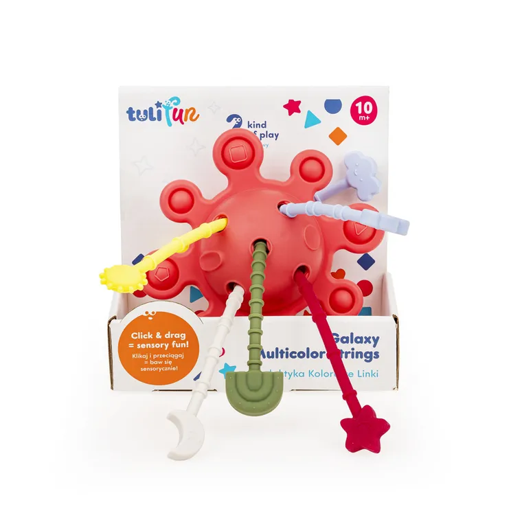 TuliFun, Galaktyka, kolorowe linki, zabawka sensoryczna