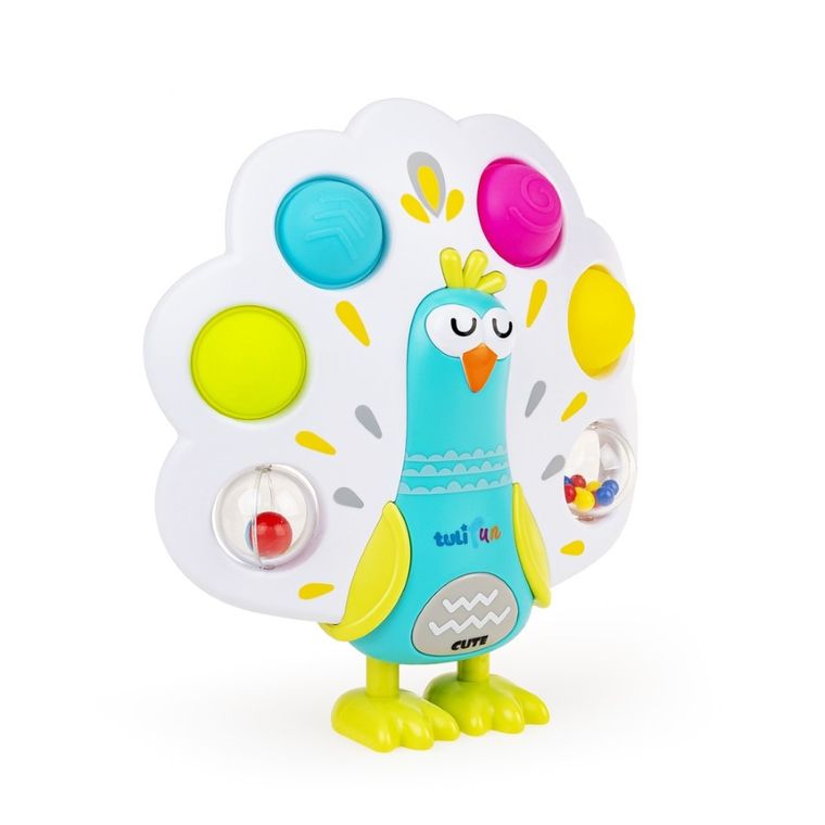 TuliFun, Grzechoczący Paw Pop it, zabawka sensoryczna