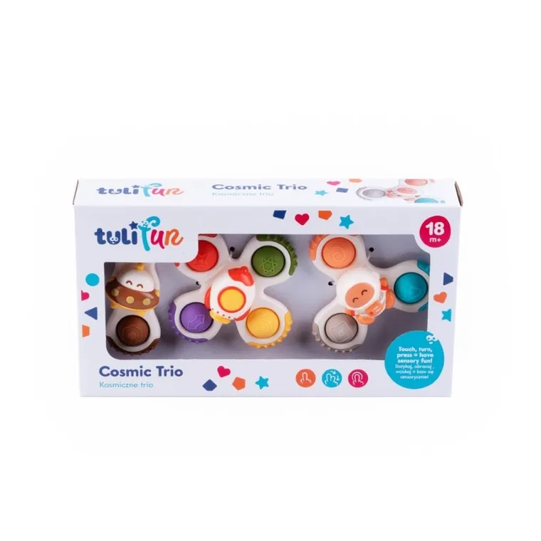 TuliFun, Kosmiczne Trio, zabawka sensoryczna, niebieska