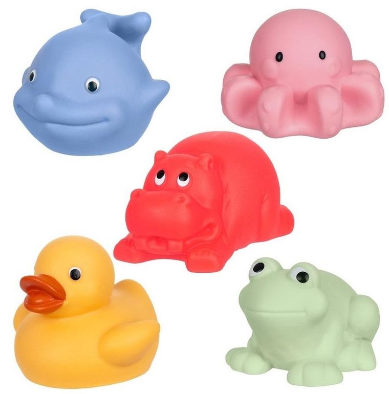 Tullo, zwierzątka, figurki do kąpieli, 5 szt.