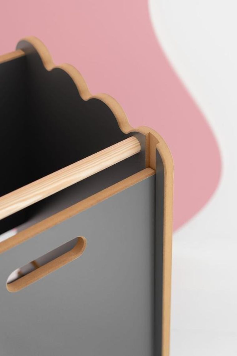 tupti.wood, Kitchen Helper, Bubble z falbanką, pomocnik kuchenny, szary