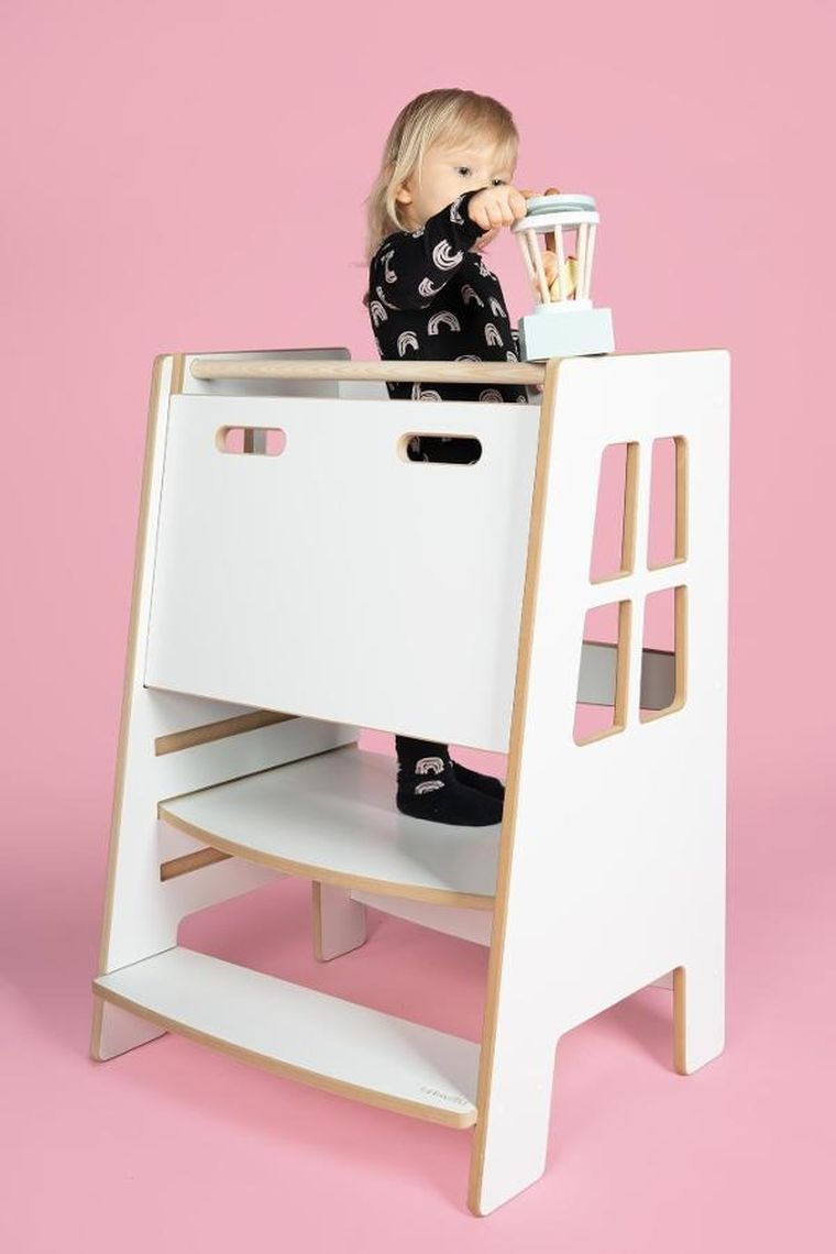 tupti.wood, Kitchen Helper, Double Safe, pomocnik kuchenny dla rodzeństwa