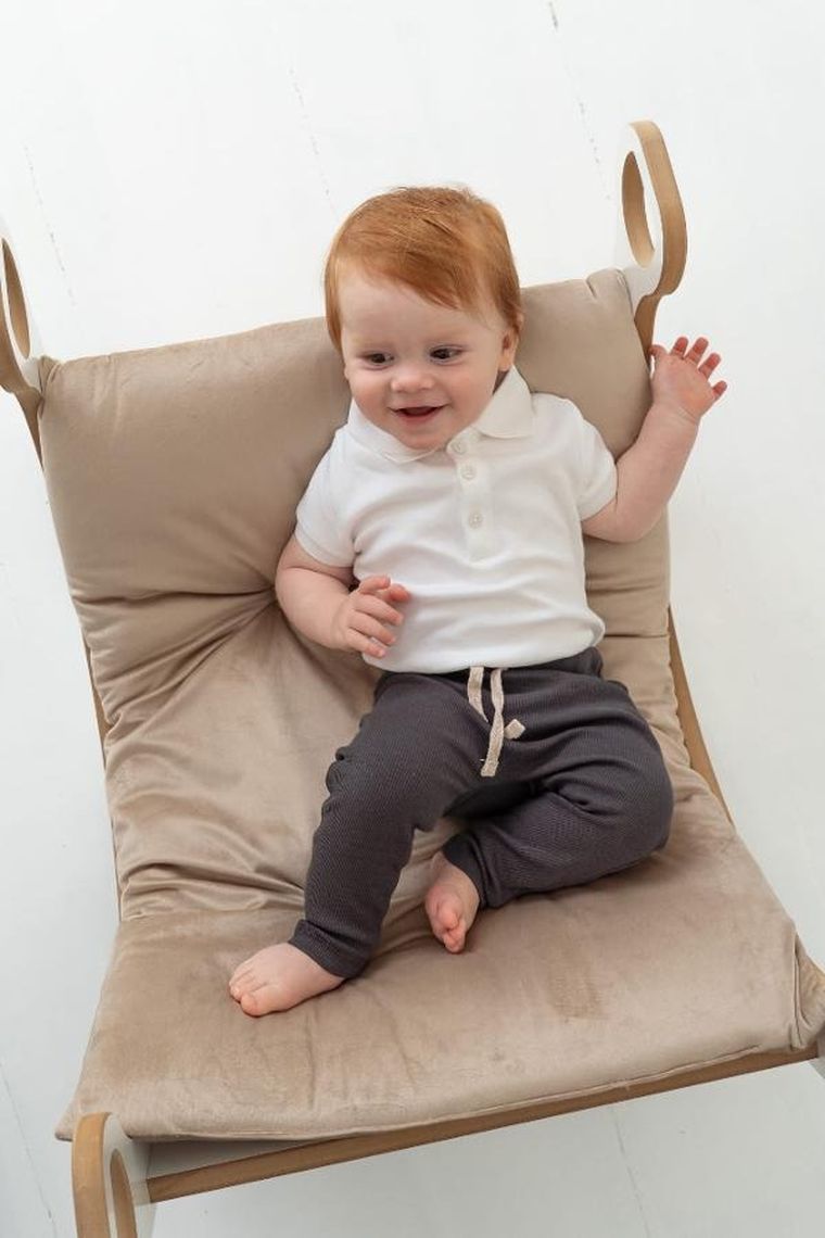 tupti.wood, poduszka do bujaka montessori, materac do małego bujaka, beżowy