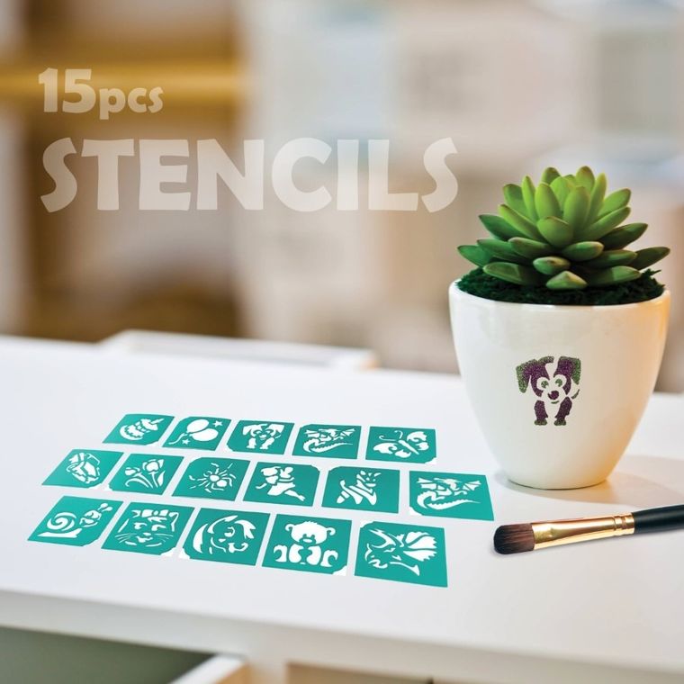 TyToo, zestaw szablonów do tatuaży, wszystkiego najlepszego, 15 elementów