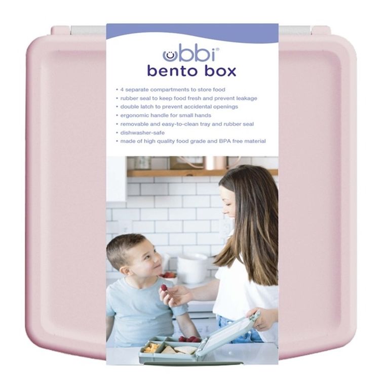 Ubbi, Bento, lunchbox, blush pink
