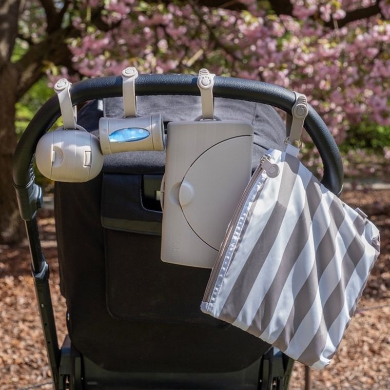 Ubbi, OnTheGo, pojemnik na mokre chusteczki, taupe