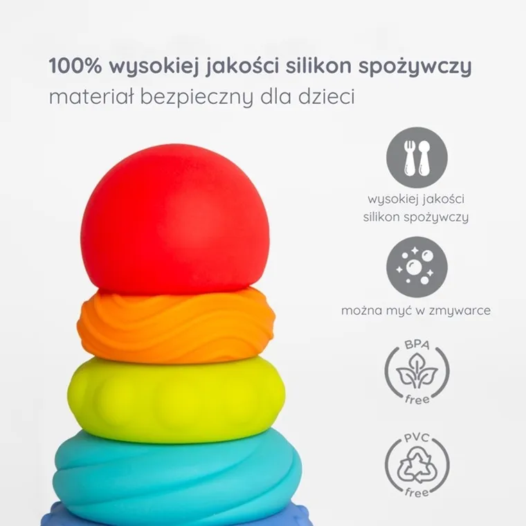 Ubbi, piramidka i gryzak, 2w1