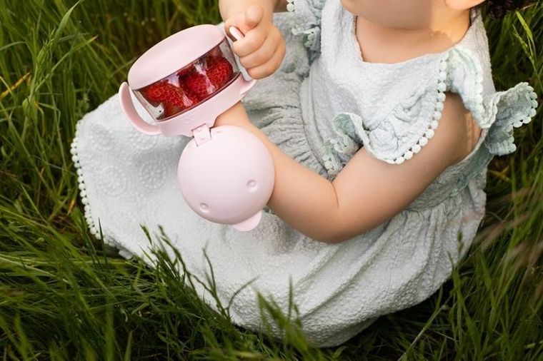 Ubbi, Tweat, pojemnik na przekąski, Blush Pink