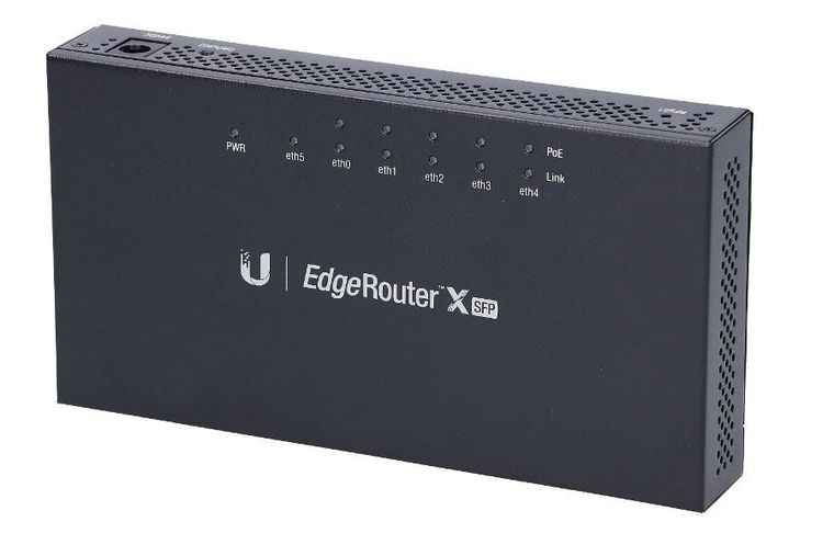 Ubiquiti, ER-X-SFP, Router, EdgeMAX EdgeRouter, 5x RJ45 1000Mb/s PoE, 1x SFP