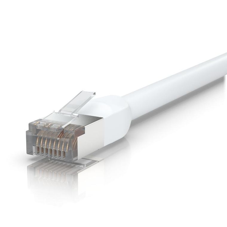 Ubiquiti, kabel sieciowy, kat. 5e, STP, 1m, biały