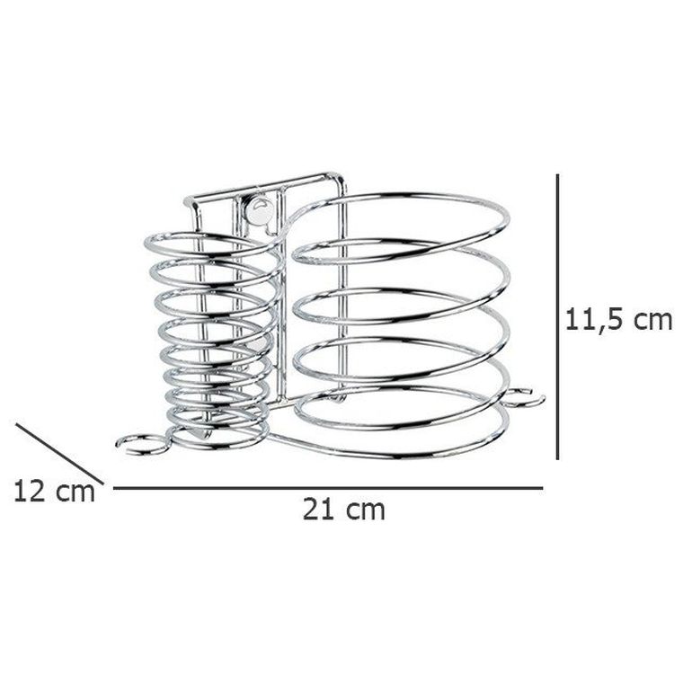Uchwyt na suszarkę do włosów i prostownicę, 2w1, Milano