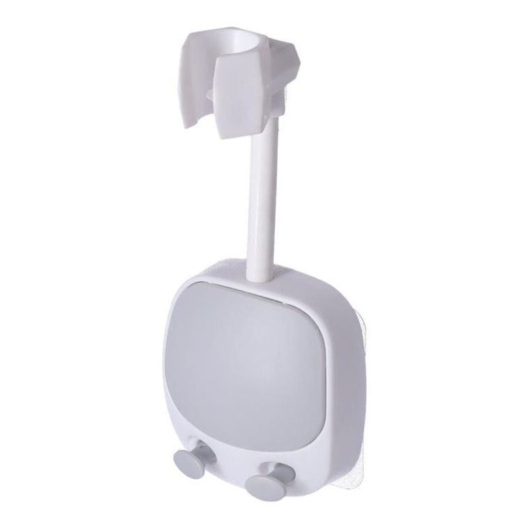 Uchwyt prysznicowy, szaro-biały