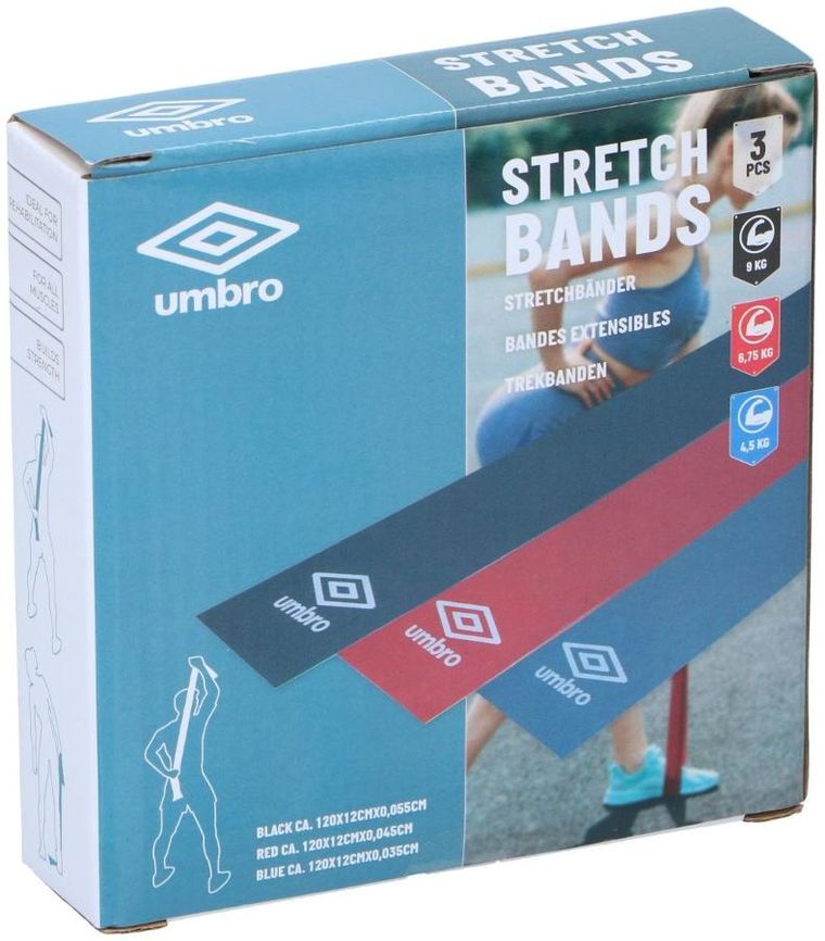 Umbro, zestaw 3 gum do ćwiczeń, stretch band