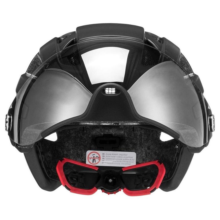 Uvex, Finale Visor, kask rowerowy, 56-61 cm, black matt