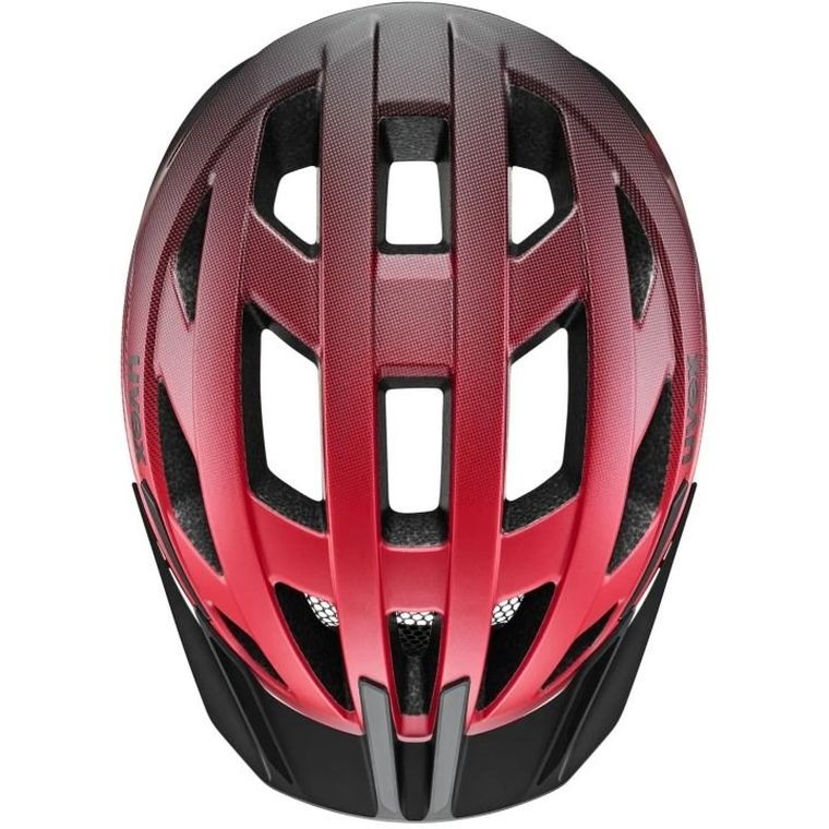 Uvex, I-vo 2, kask rowerowy, 56-60 cm, red-black matt