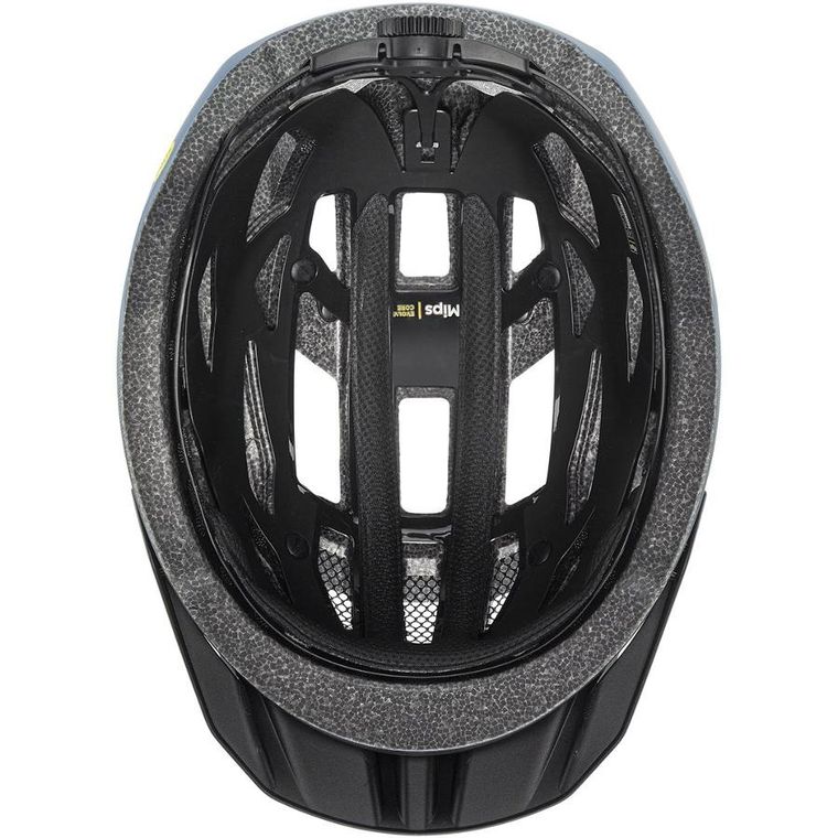 Uvex, I-vo 2 MIPS, kask rowerowy, 56-60 cm, stone blue-black matt