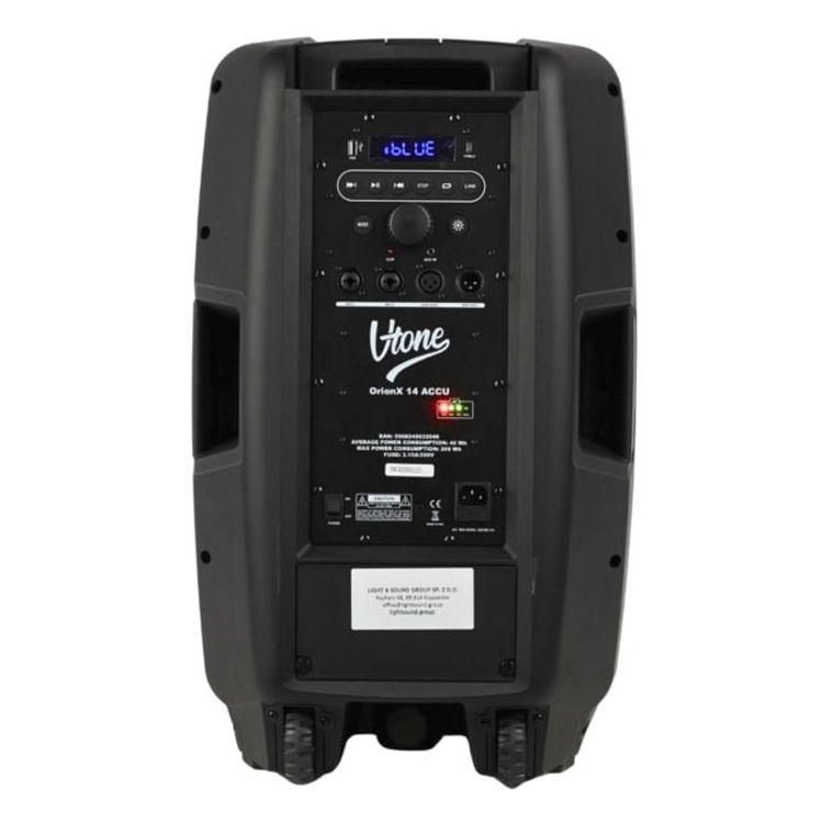 V-tone, OrionX 14 ACCU, kolumna aktywna akumulatorowa, czarna, Bluetooth, TWS, USB, AUX, FM, DSP, 135W RMS