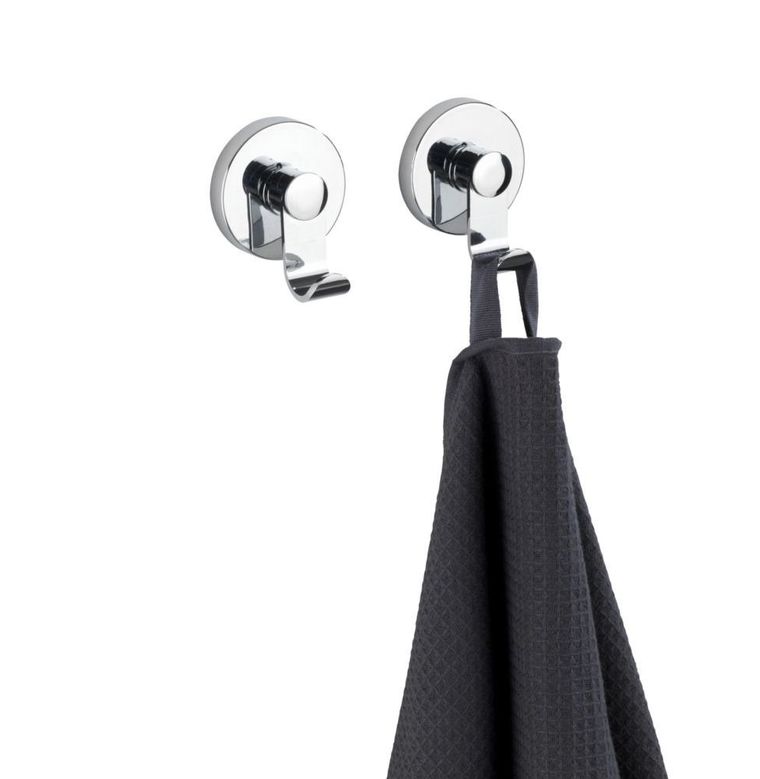 Vacuum-Loc, srebrne, wieszaki na ręczniki