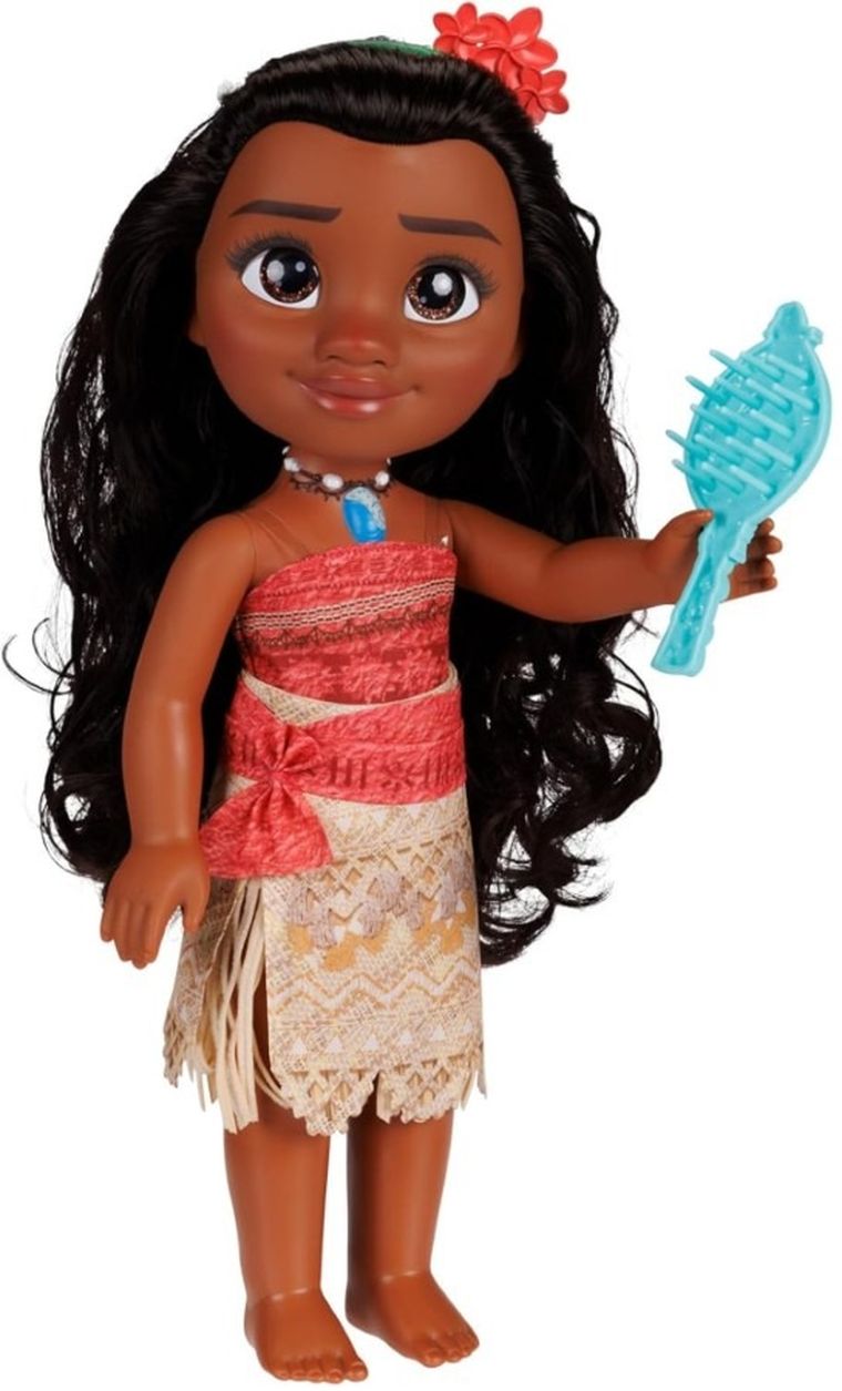 Vaiana, Moana, lalka, 35 cm, zestaw ze szczotką do włosów