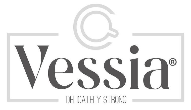 Vessia, zestaw misek do zupy na metalowym stojaku, 800 ml