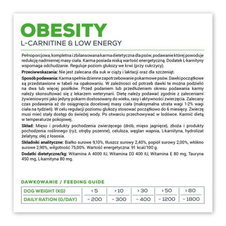 VetExpert, Veterinary Diet Obesity dog, 400g