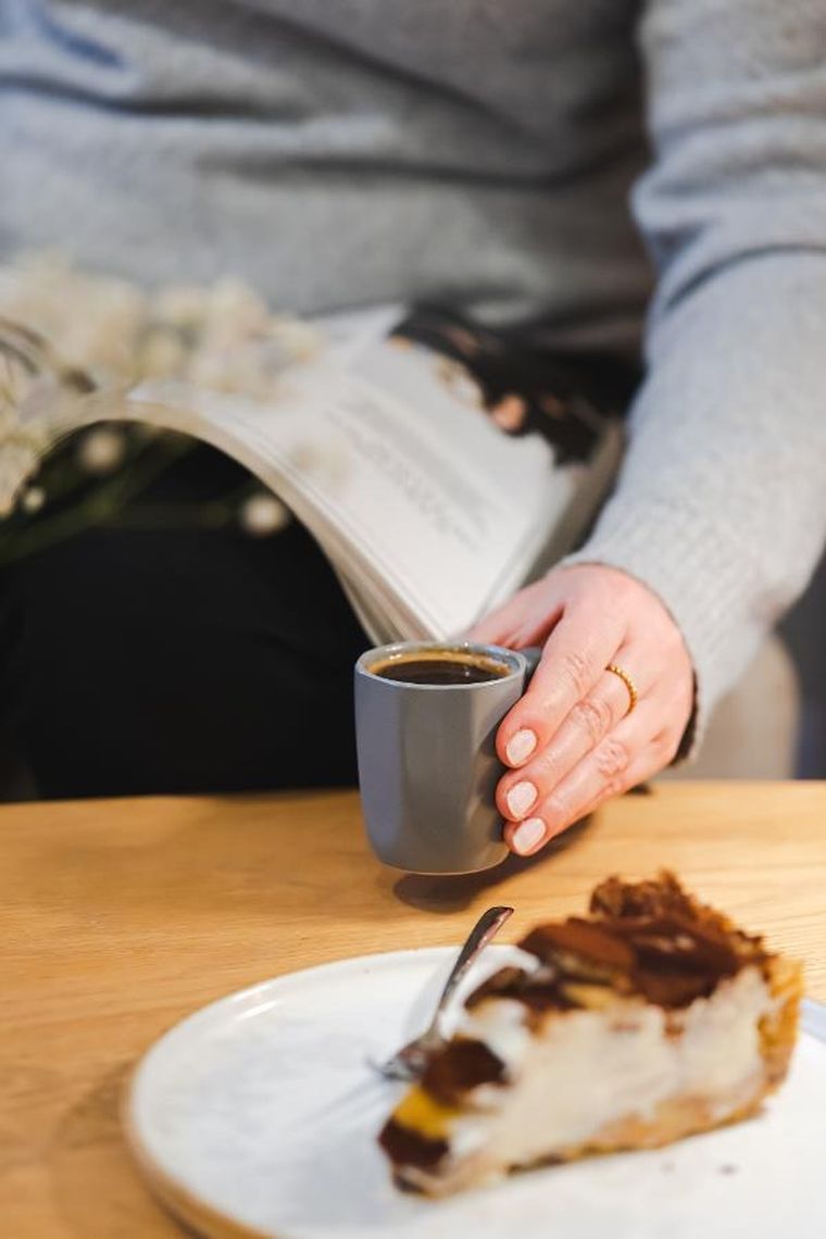 Vialli Design, dwa kubki ceramiczne z uszkiem, 80 ml, Fuori szare