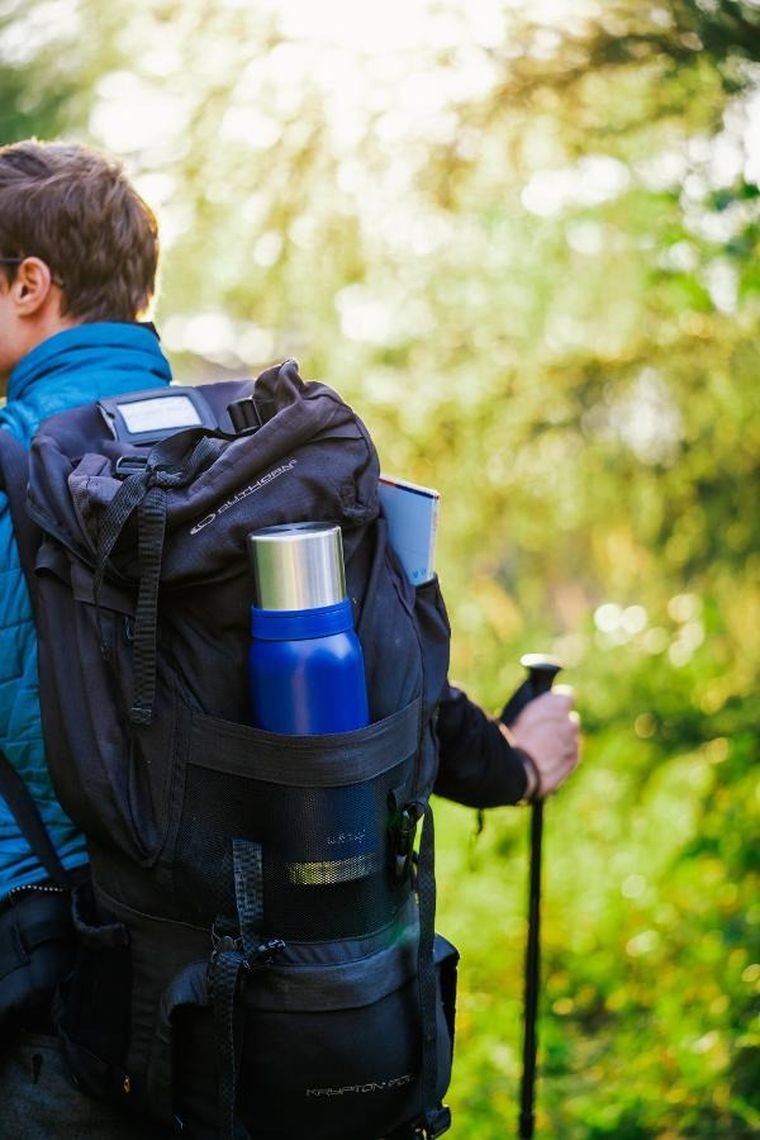 Vialli Design, Fuori, termos turystyczny, granatowy, 1l