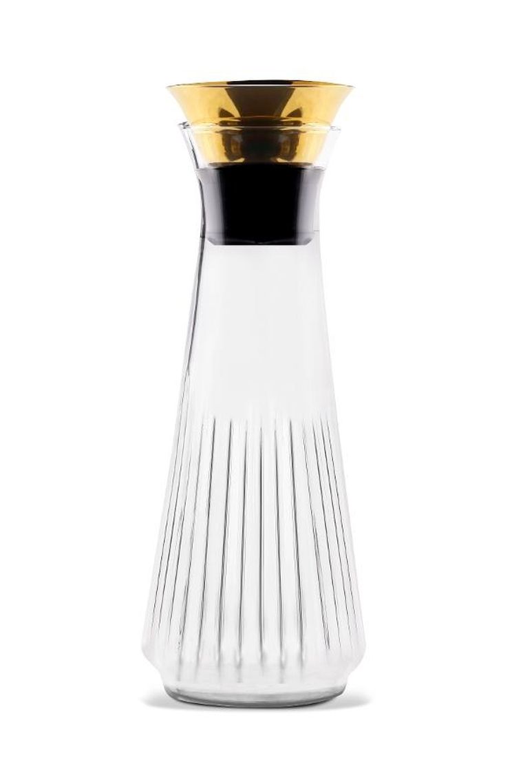 Vialli Design, Mia, karafka drip-free, złota, 900 ml