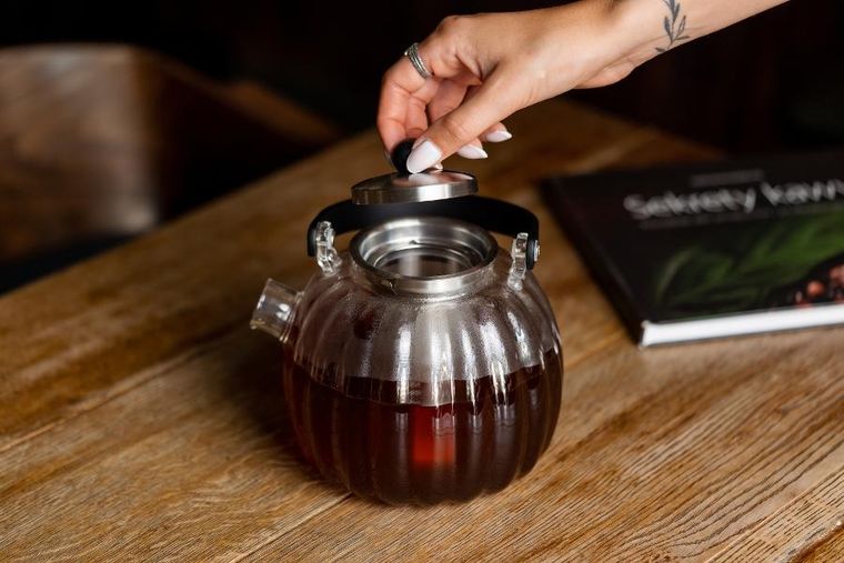 Vialli Design, Volare, zaparzacz do herbaty, srebrny, 1000 ml, 1753