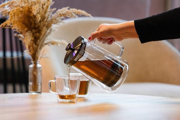 Vialli Design, zaparzacz do herbaty, 1000 ml, Diva grafit mat