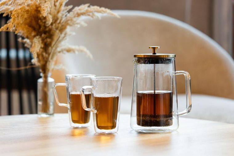 Vialli Design, zaparzacz do herbaty, 1000 ml, Diva złoty mat